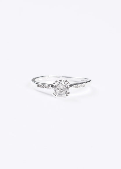 Anillo cintillo 8 puntas 6mm plata 925