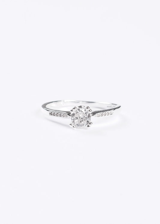 Anillo cintillo 8 puntas 6mm plata 925