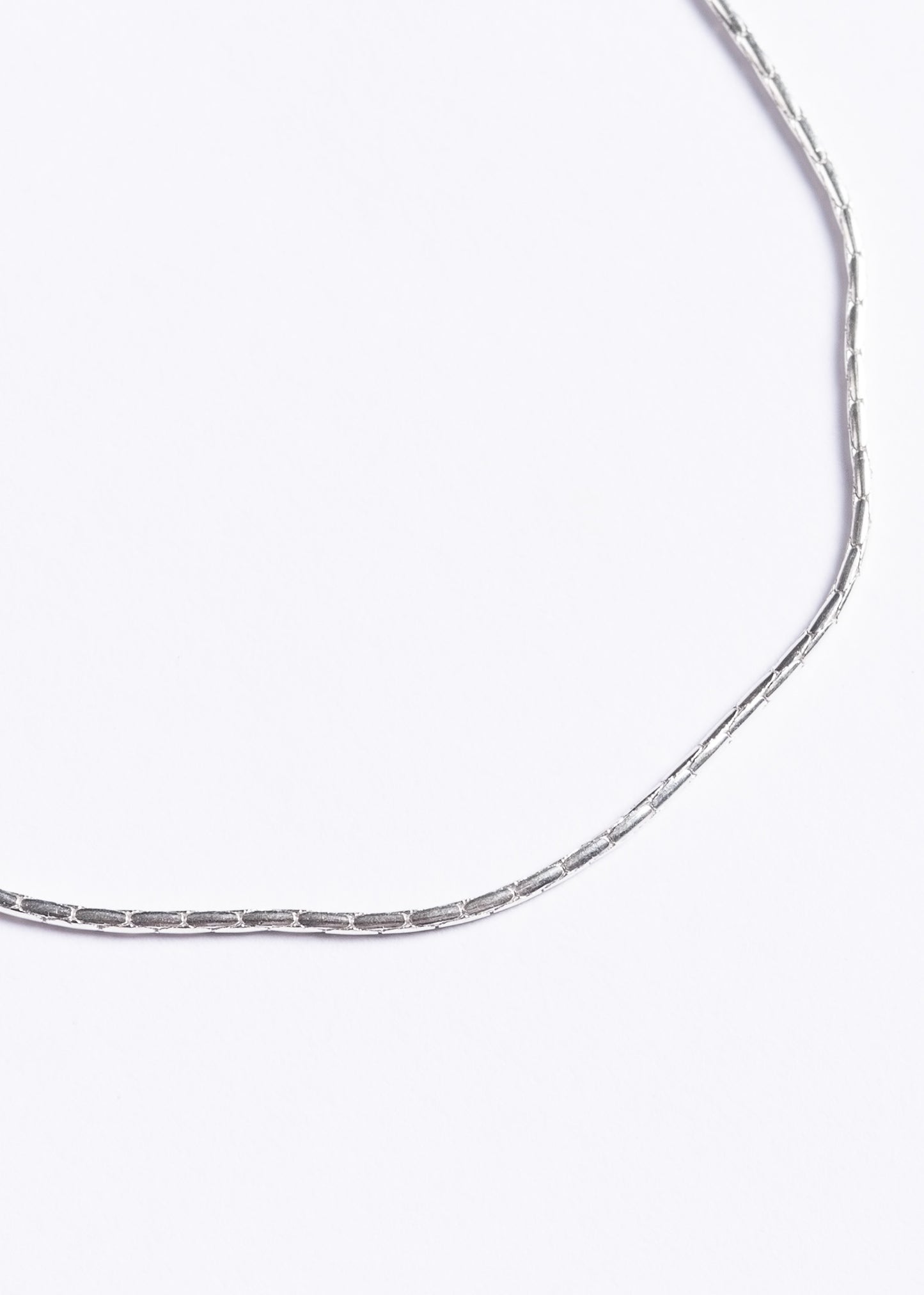 Pulsera cola de ratón labrada fina plata 925