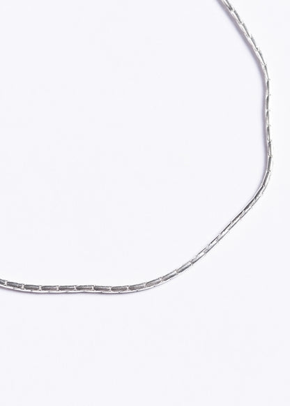 Pulsera cola de ratón labrada fina plata 925