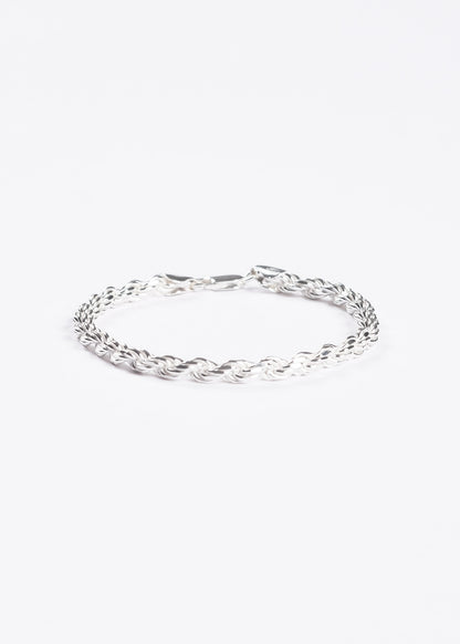 Pulsera tourbillón maciza gruesa 5mm plata 925