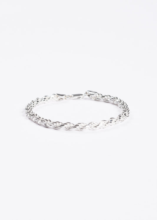 Pulsera tourbillón maciza gruesa 5mm plata 925