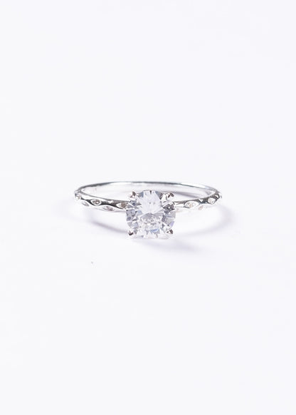 Anillo cintillo high diamond plata 925 y zirconias