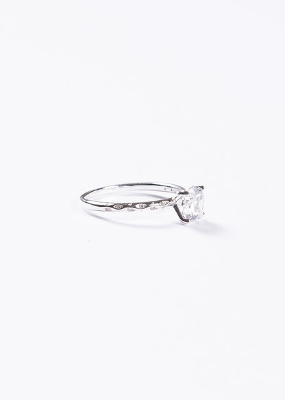 Anillo cintillo high diamond plata 925 y zirconias