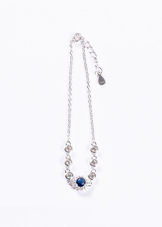 Pulsera Lady di zirconia azul Plata 925