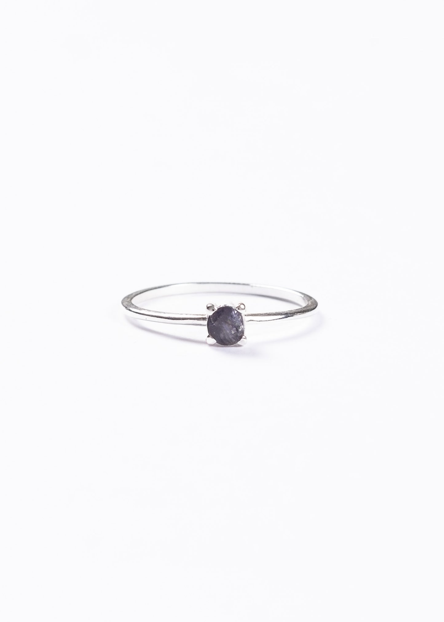 Anillo amatista 4mm plata 925 - Cambios