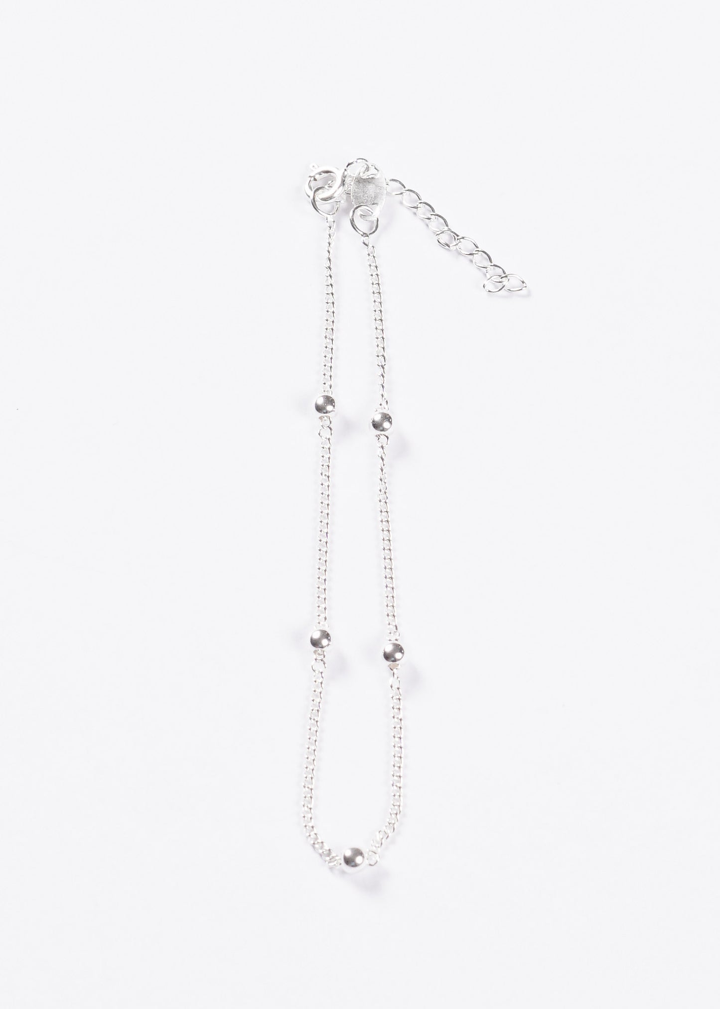 Pulsera groumet con esferas plata 925