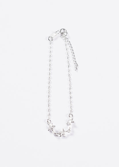 Pulsera forcé tres estrellas plata 925