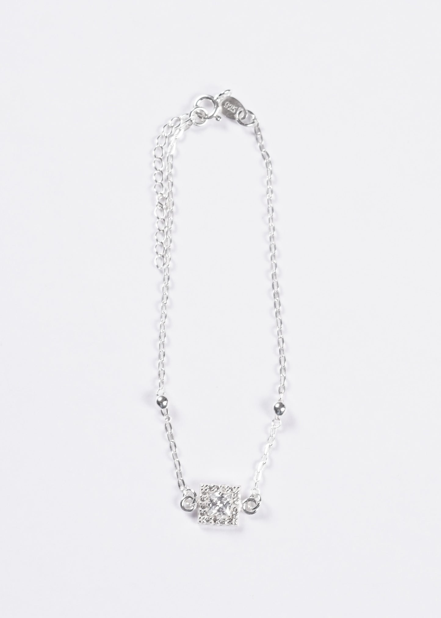 Pulsera forcé Lady di cuadrada plata 925