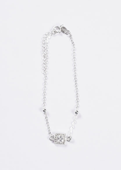 Pulsera forcé Lady di cuadrada plata 925