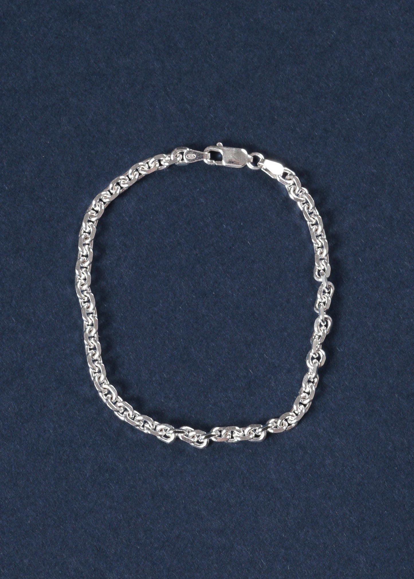 Pulsera forcé cerrada maciza 4mm plata 925