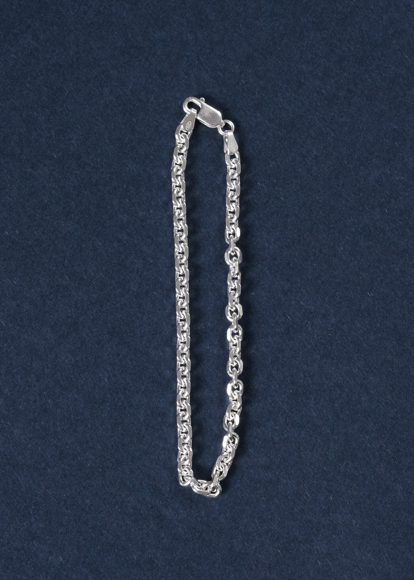 Pulsera forcé cerrada maciza 4mm plata 925