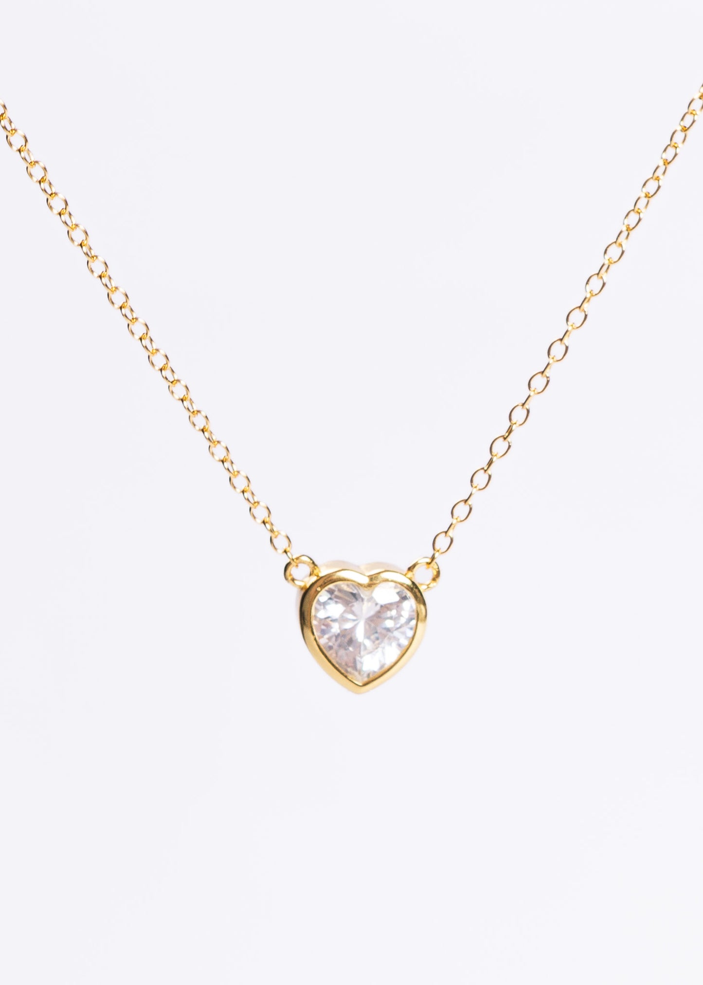 Cadena collar forcé dije corazón 7mm plata 925 baño en oro 18k