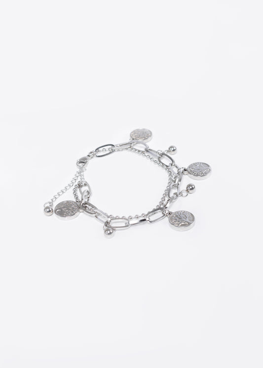 Pulsera dije árbol de la vida acero quirúrgico