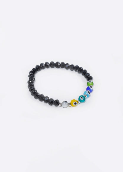 Pulsera mostacillas ojo turco
