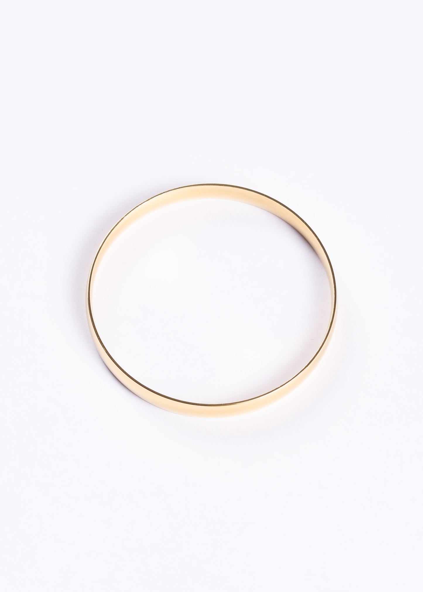 Pulsera esclava ancha bombé 8mm acero quirúrgico - Dorado