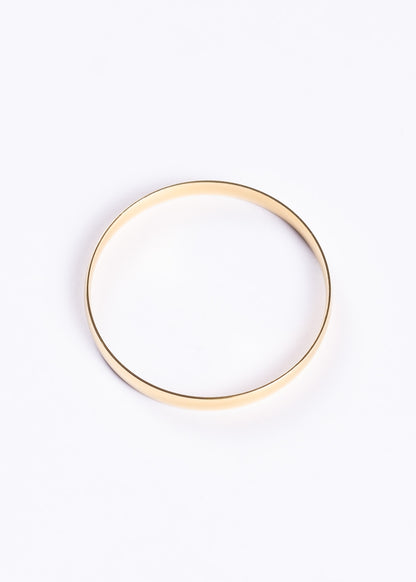 Pulsera esclava ancha bombé 8mm acero quirúrgico - Dorado