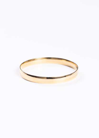 Pulsera esclava ancha bombé 8mm acero quirúrgico - Dorado