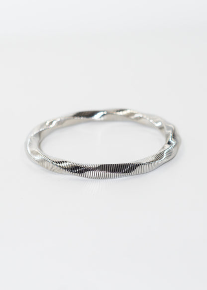 Pulsera esclava ondulada elastizada acero quirúrgico