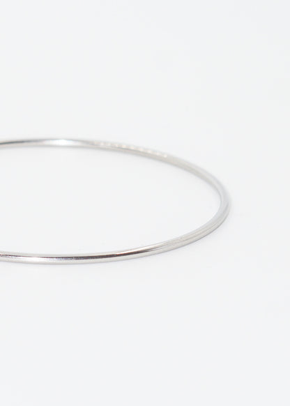 Pulsera esclava caña redonda fina acero quirúrgico