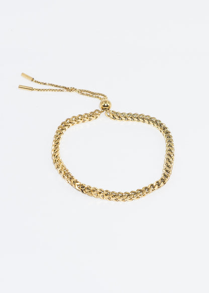 Pulsera ajustable doble eslabón acero quirúrgico