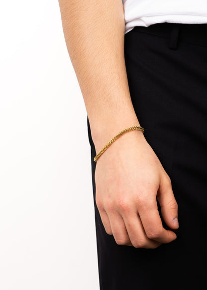 Pulsera ajustable doble eslabón acero quirúrgico