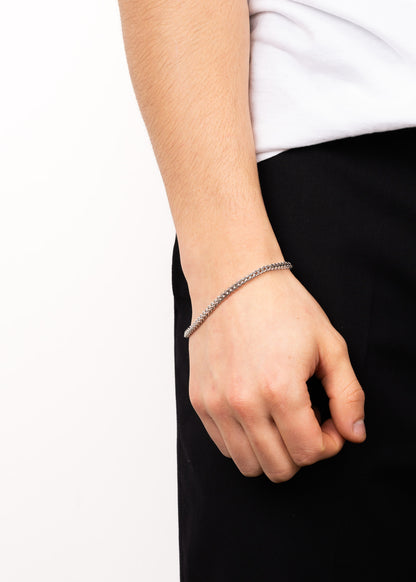 Pulsera ajustable doble eslabón acero quirúrgico