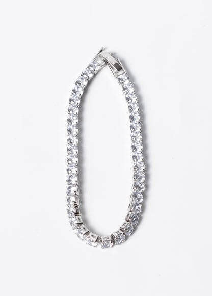 Pulsera tennis zirconias blancas acero quirúrgico