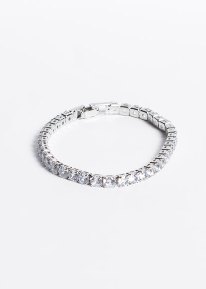 Pulsera tennis zirconias blancas acero quirúrgico