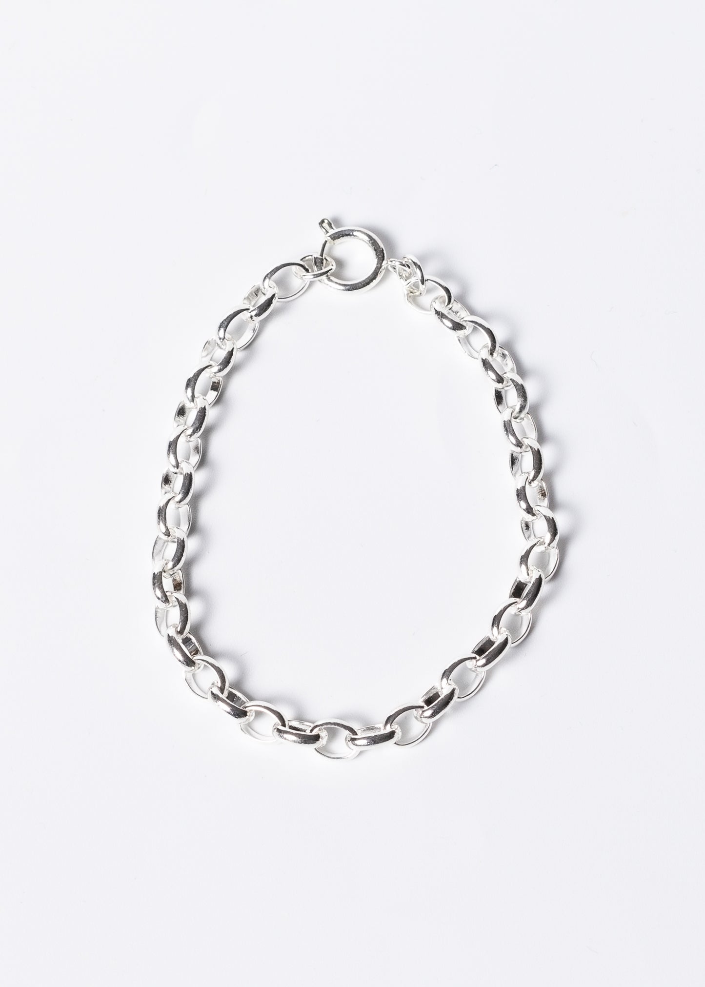 Pulsera rolo acero quirúrgico blanco