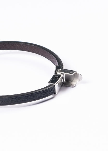 Pulsera de cuero con símbolo Águila - Acero inoxidable