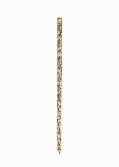 Pulsera brazalete brillo - Enchapado en oro 19cm