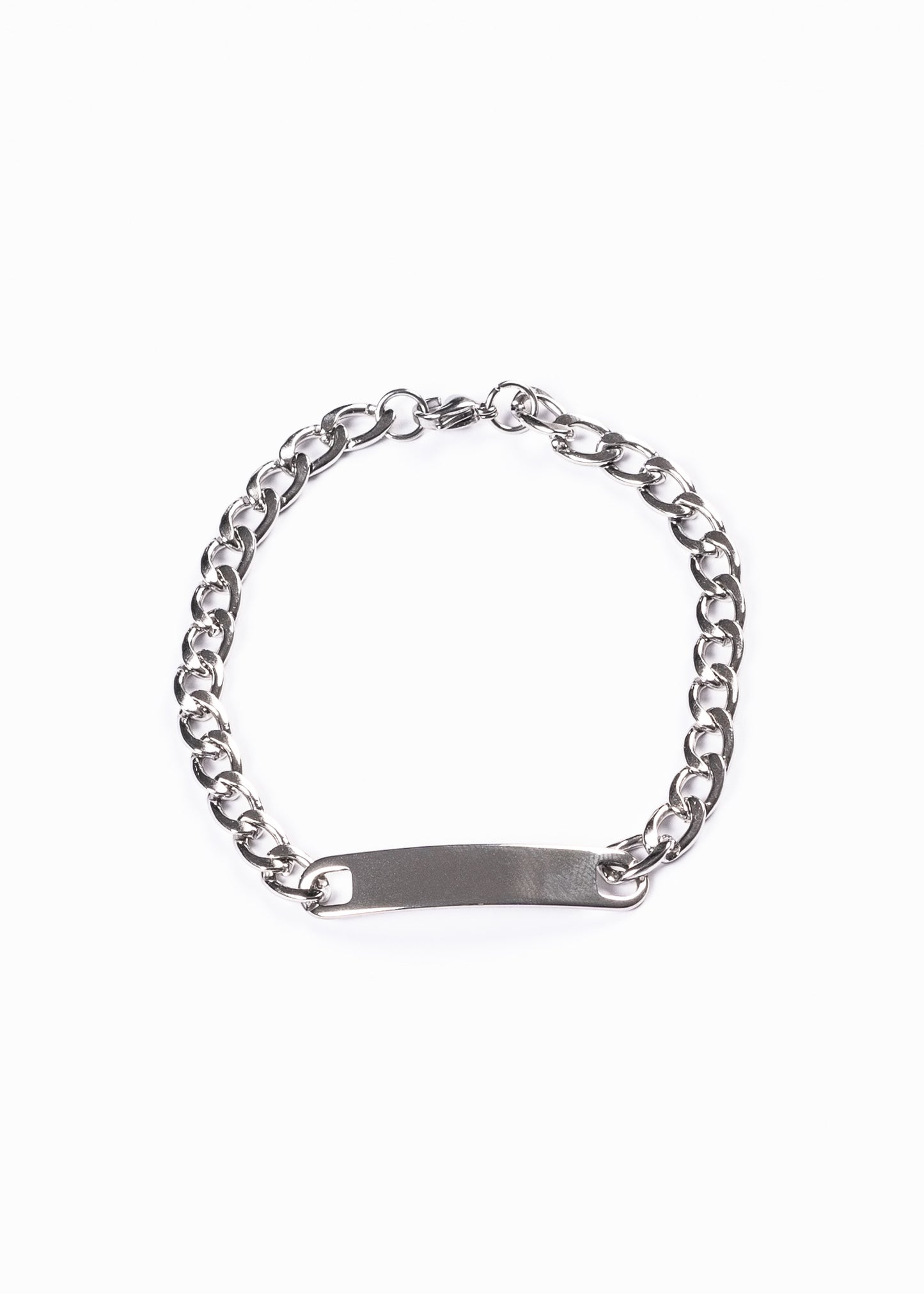 Pulsera eslabones + grabado tallado acero quirúrgico