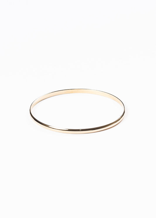 Pulsera esclava bombé 4mm - Acero quirúrgico dorado