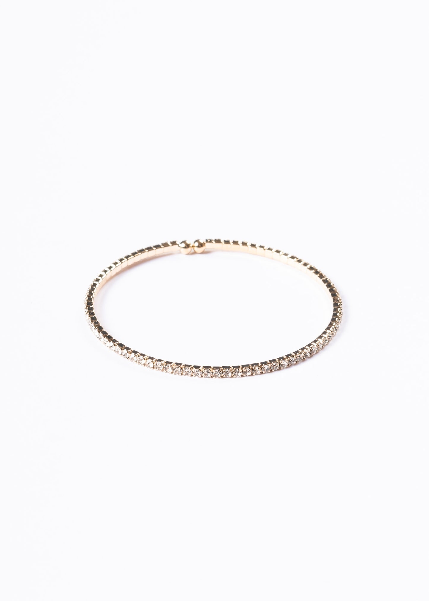Pulsera esclava zirconias sin fin - Enchapado en oro