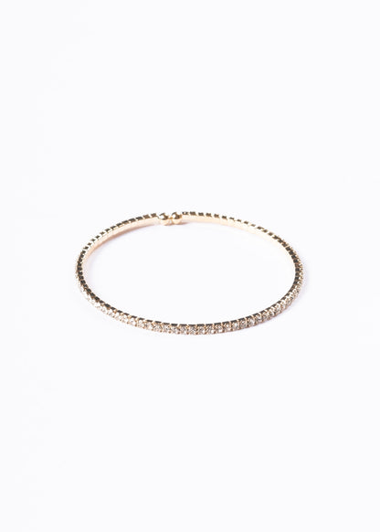 Pulsera esclava zirconias sin fin - Enchapado en oro