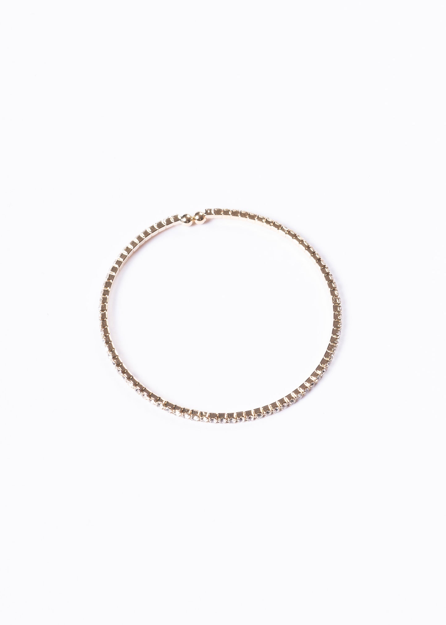 Pulsera esclava zirconias sin fin - Enchapado en oro