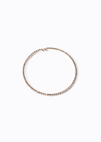 Pulsera esclava zirconias sin fin - Enchapado en oro