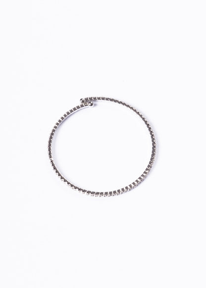 Pulsera esclava zirconias sin fin - Enchapado en plata