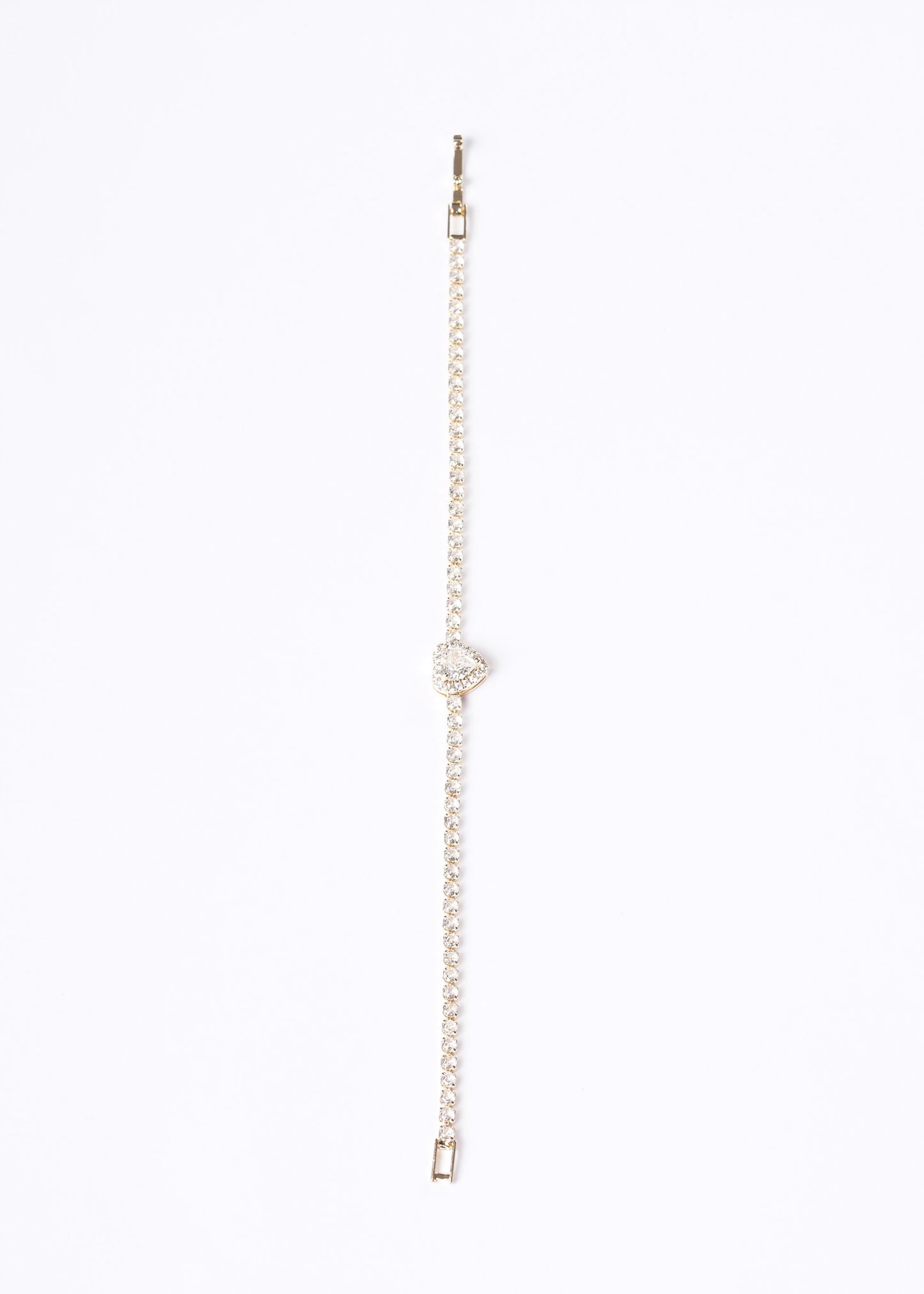 Pulsera promesa corazón Lady Di - Enchapado en oro