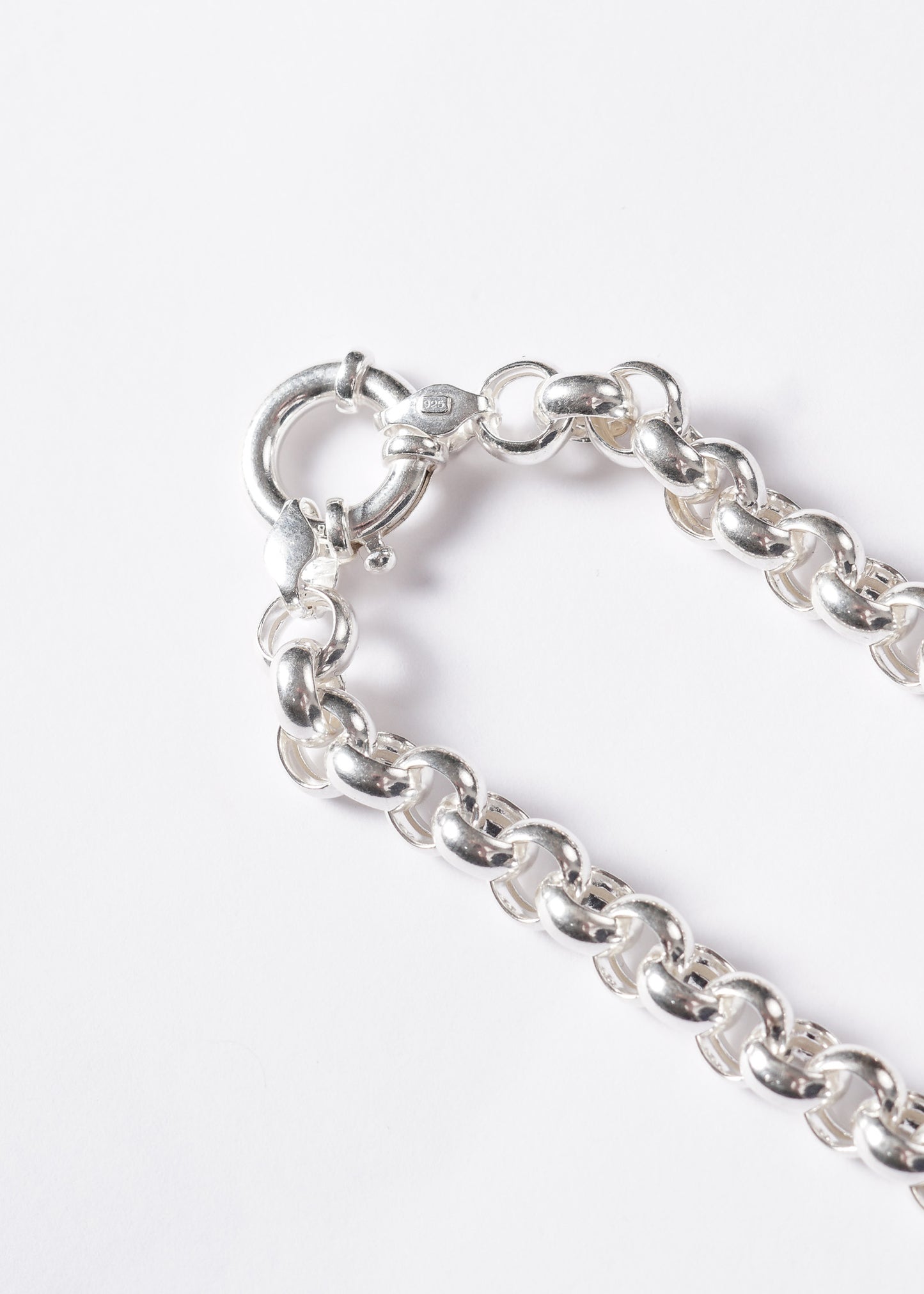 Pulsera rolo marinera gruesa plata 925 19cm