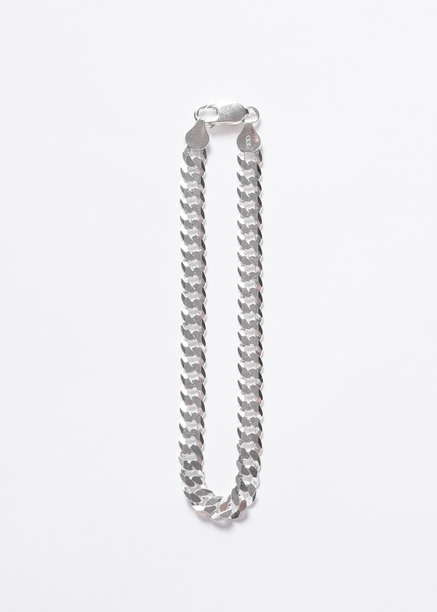 Pulsera cubana gruesa italiana plata 925 21.5cm