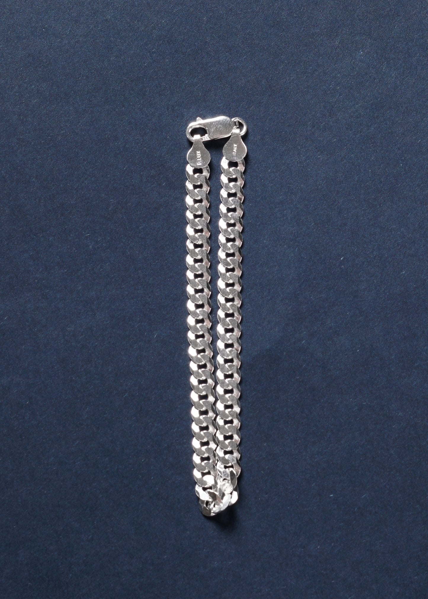 Pulsera cubana gruesa italiana plata 925 21.5cm