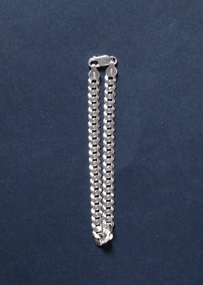 Pulsera cubana gruesa italiana plata 925 21.5cm