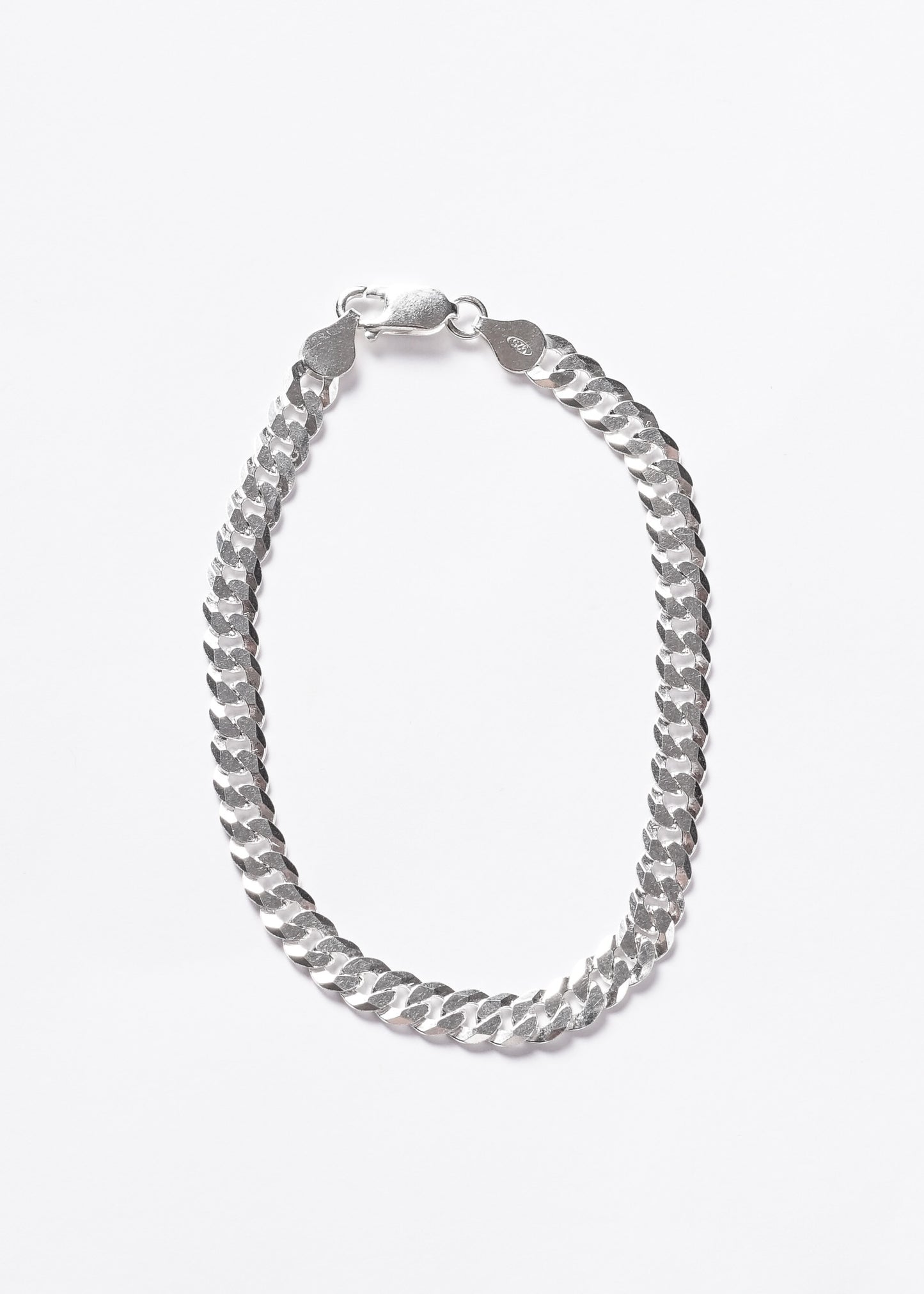 Pulsera cubana gruesa italiana plata 925 21.5cm