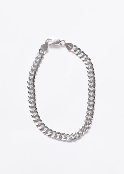 Pulsera cubana gruesa italiana plata 925 21.5cm