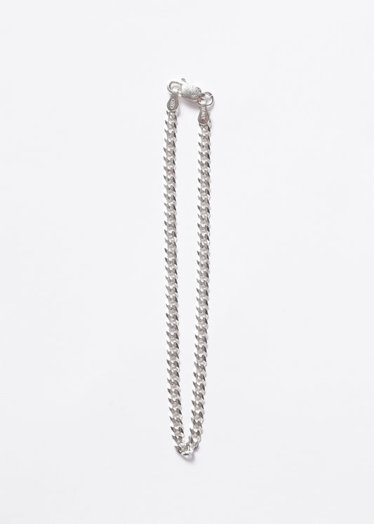 Pulsera cubana fina italiana plata 925 19.5cm