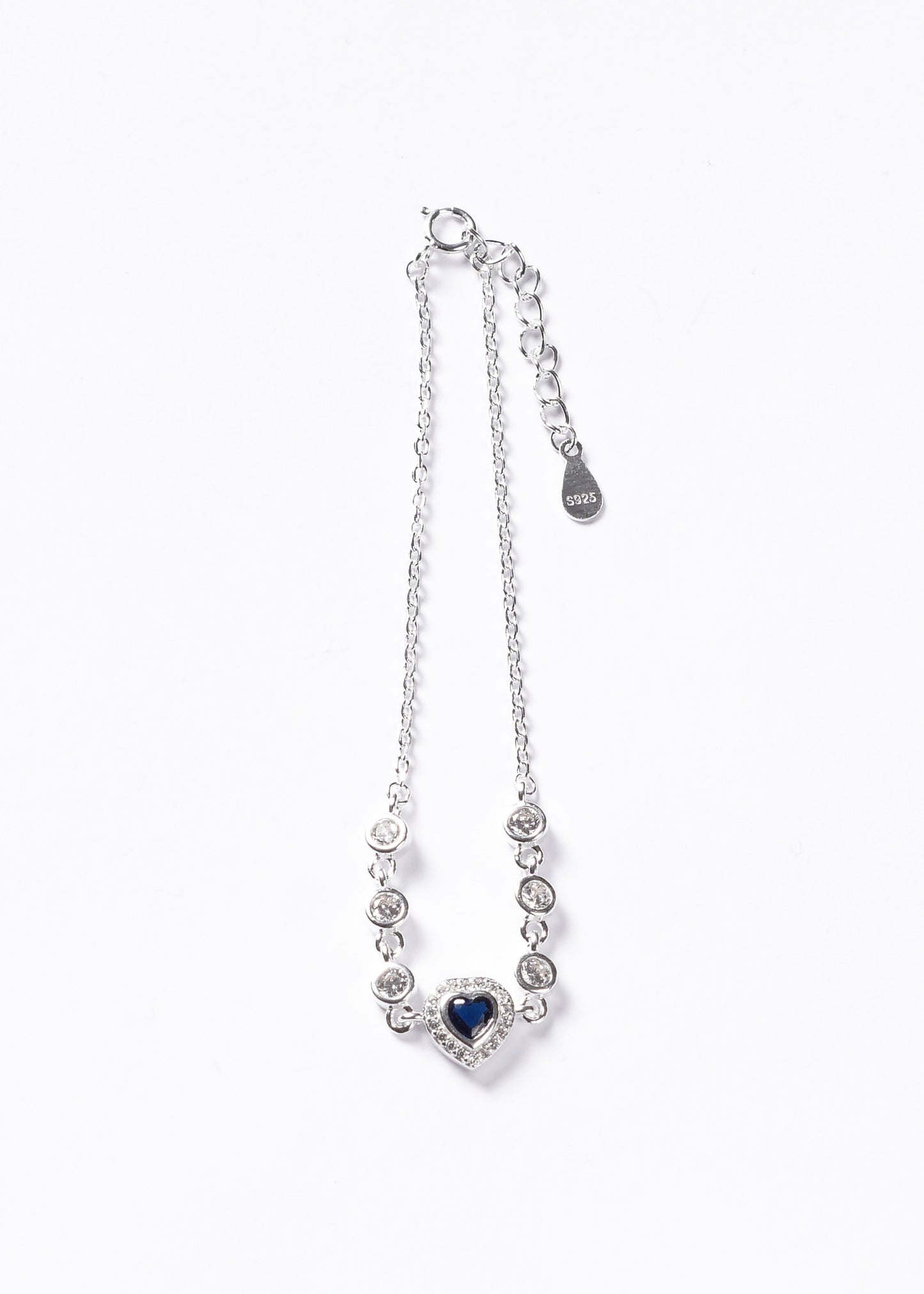Pulsera promesa zirconia azul marino Plata 925 - Amor & Convicción