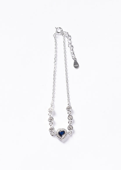 Pulsera promesa zirconia azul marino Plata 925 - Amor & Convicción