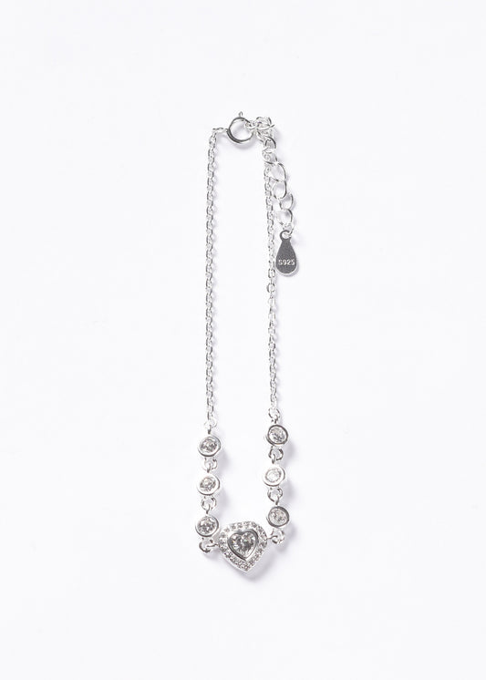 Pulsera promesa zirconia blanca Plata 925 - Amor & Pureza